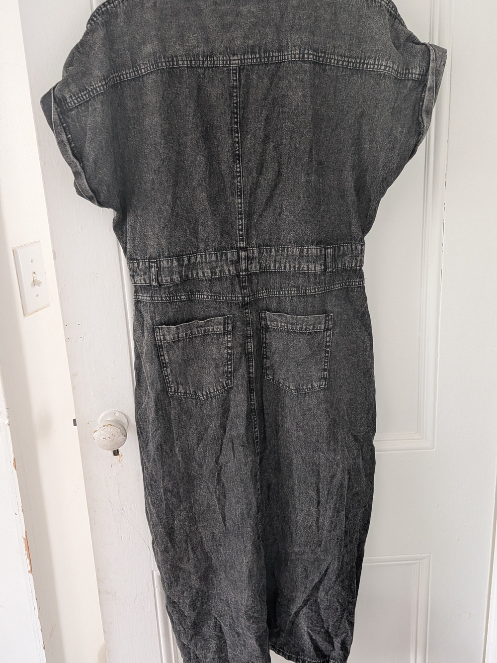 Washed Black Denim Dress - Picture 4 of 4